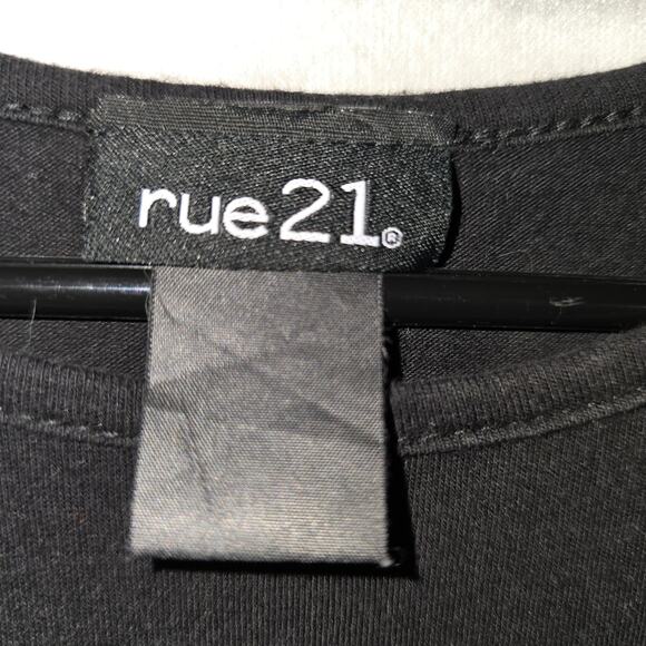 Rue 21 New York Graphic Body Con Dress Black - Picture 3 of 4